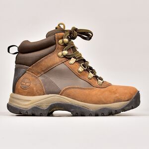 Timberland Women's Waterproof Hiking Trail Olive Black Leather Boots US 6